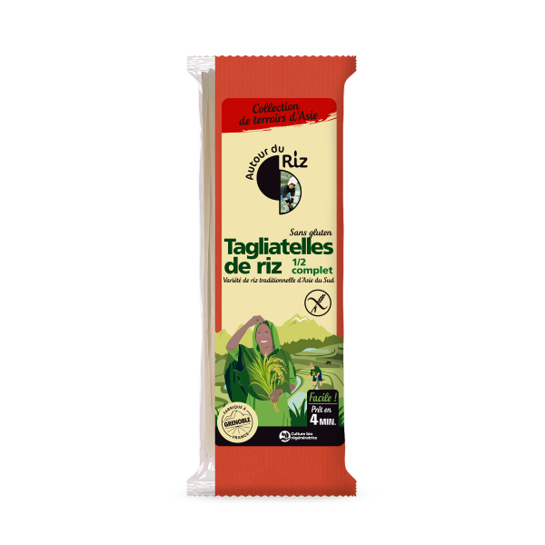 Tagliatelles de riz 1/2 complet bio - 1