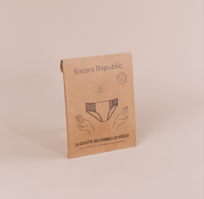 Sisters Republic -- Boxer menstruel adulte ginger (absorption super) - Taille XL